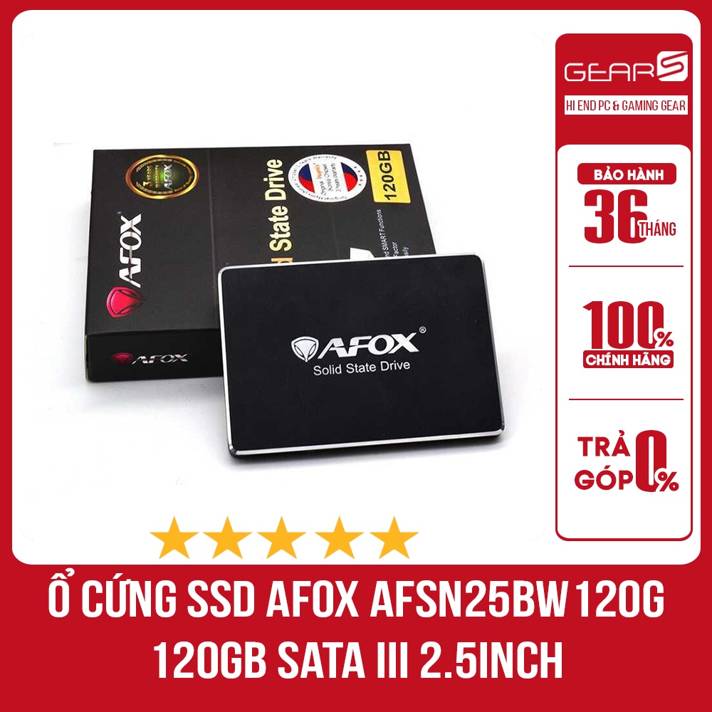 [Mã 255ELSALE giảm 7% đơn 300K] Ổ Cứng SSD Afox 120GB Sata III 2.5inch - Bảo hành chính hãng 36 Tháng