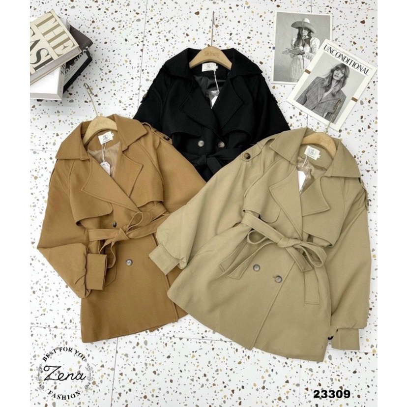 23309	KH23309-Khoác mangto tay bo 4 cúc cầu vai 80135 TH | BigBuy360 - bigbuy360.vn