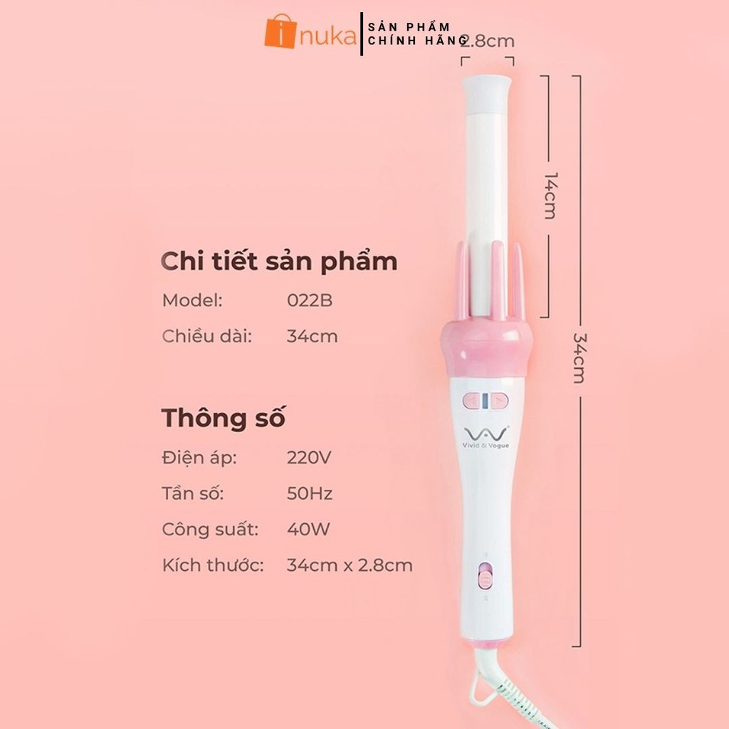 [Loại tốt] Máy uốn tóc tự động uốn tóc mini làm xoăn tóc bền đẹp.