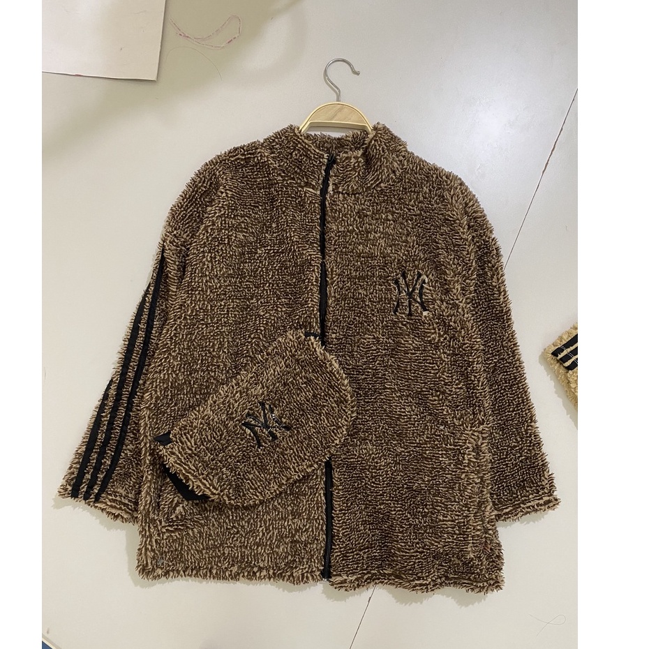 Áo Khoác Lông Kèm Túi PEONYB Nữ [FREESHIP] 🌸 Jacket thể thao 3 sọc, hoodie zip form rộng tay bồng cá tính Ulzzang 🌸 | BigBuy360 - bigbuy360.vn