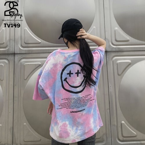 Áo Thun Tay Lỡ 2s Clothing Áo Phông Loang Màu Unisex Nam Nữ Cotton Oversize Form Rộng Giá Rẻ In Hình Drew Basic TV149