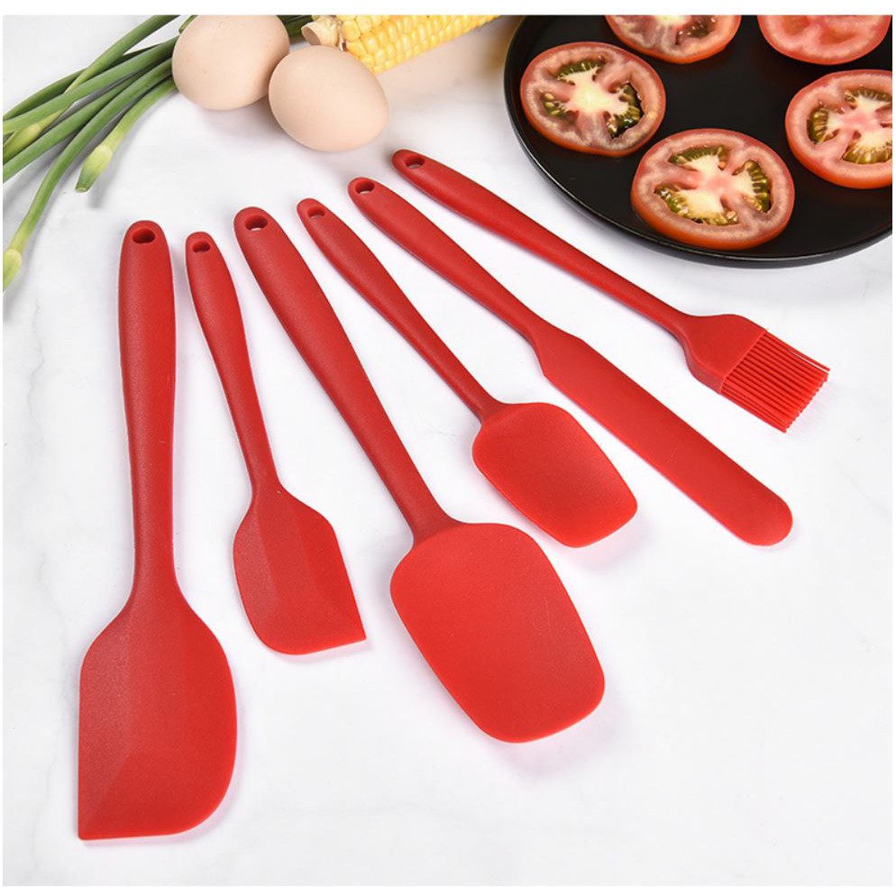 Bộ Spatula Làm Bánh - Phới vét trọn bộ dụng cụ cơ bản - Dao chà láng silicon GB028