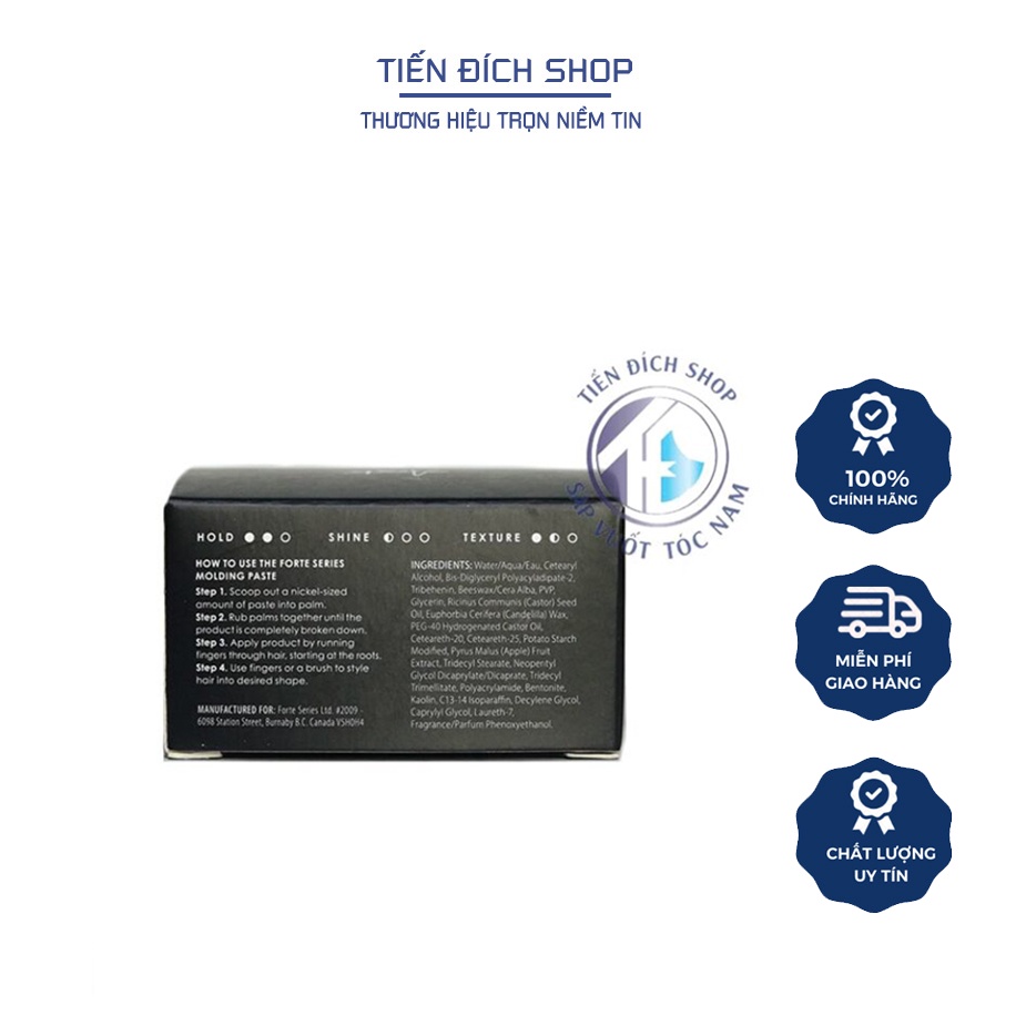- Sáp vuốt tóc Forte Series Molding Paste 75ml cao cấp USA / Tiến Đích Shop - Sapvuottocnam