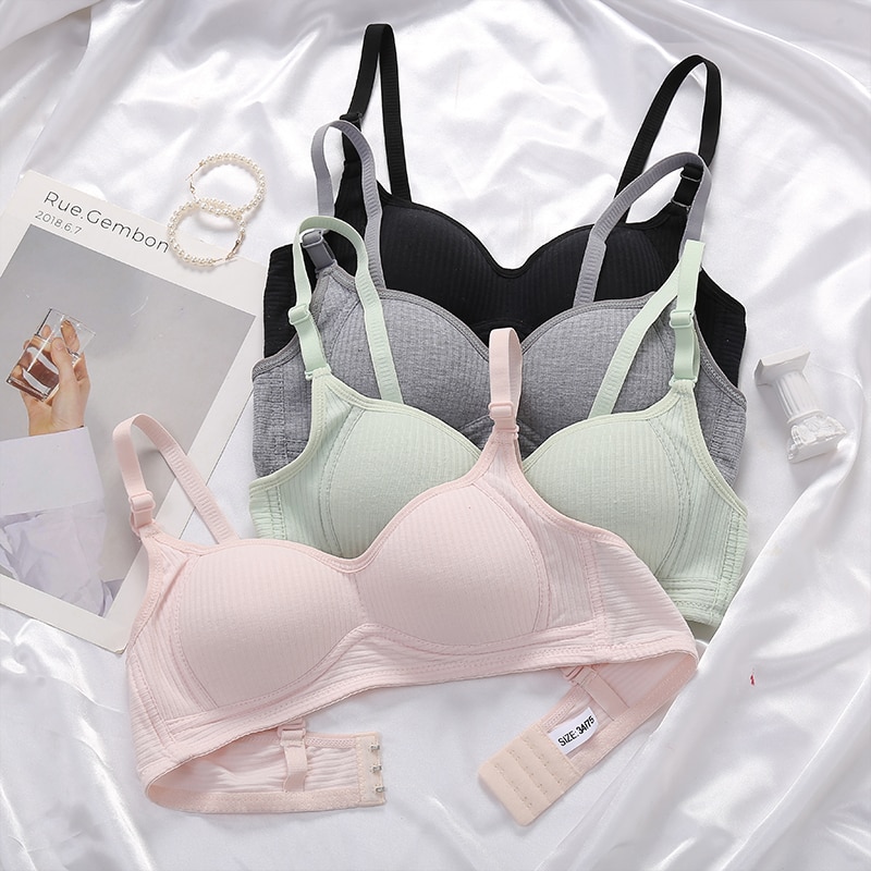 Áo ngực FINETOO cotton nâng ngực không gọng cho nữ