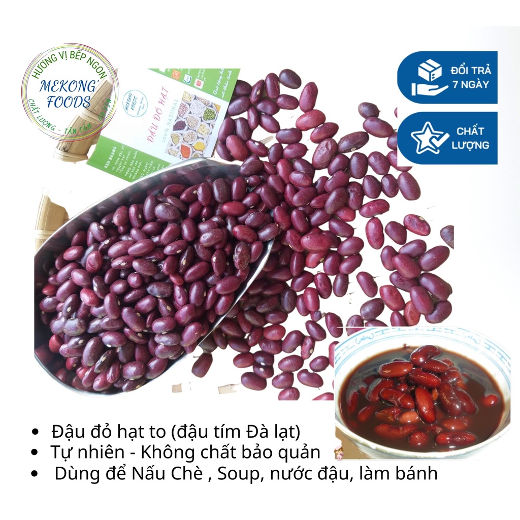 Đậu đỏ Tây hạt to nguyên hạt nấu chè 1kg