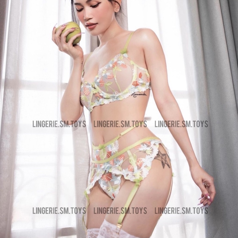 G-Floral Set - Nội Y Phối Hoa Màu Sắc Dễ Thương - Đồ Lót Gợi Cảm Cho Nữ | BigBuy360 - bigbuy360.vn