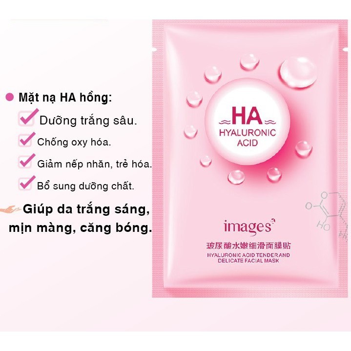 Mặt Nạ Giấy HA Images Dưỡng Trắng Da Mụn Cấp Ẩm | BigBuy360 - bigbuy360.vn