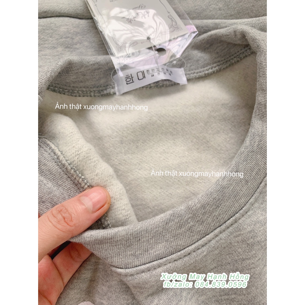 Set bộ nỉ bông Foruyes kèm quần nỉ jogger lót bông ấm,Set bộ nỉ COSMOS dài tay phong cách Hàn Quốc - Xưởng May Hạnh Hồng | BigBuy360 - bigbuy360.vn