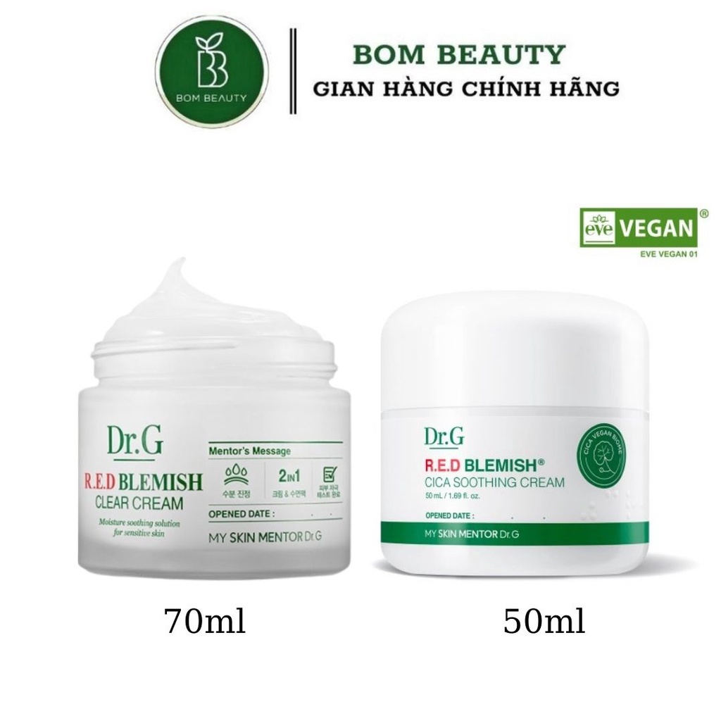 Kem dưỡng cho da dầu mụn DrG Dr.G Red Blemish cica soothing cream