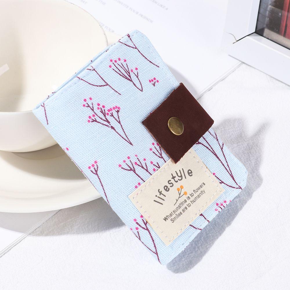 ♫DAPHNE♫ Mini Slim Wallet Bag Credit Card Case Business Card Holder Canvas 20 Slot Woman Coin Pocket Money Clip/Multicolor
