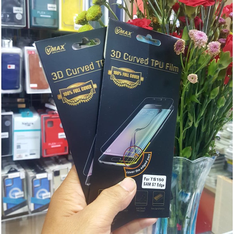 Miếng Dán Kính Samsung Galaxy S7 Edge Full Màn Hình V Max