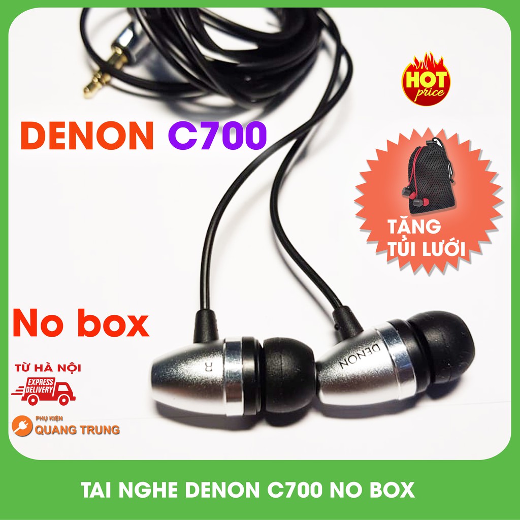 Tai nghe Denon C700 nobox,tặng túi lưới