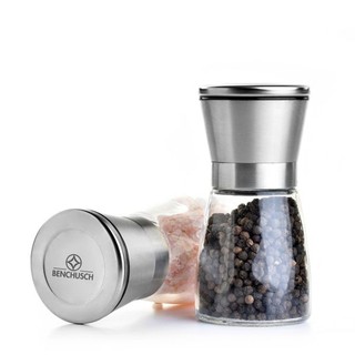 [FREESHIP] Dụng cụ xay và đựng tiêu thủy tinh nắp inox