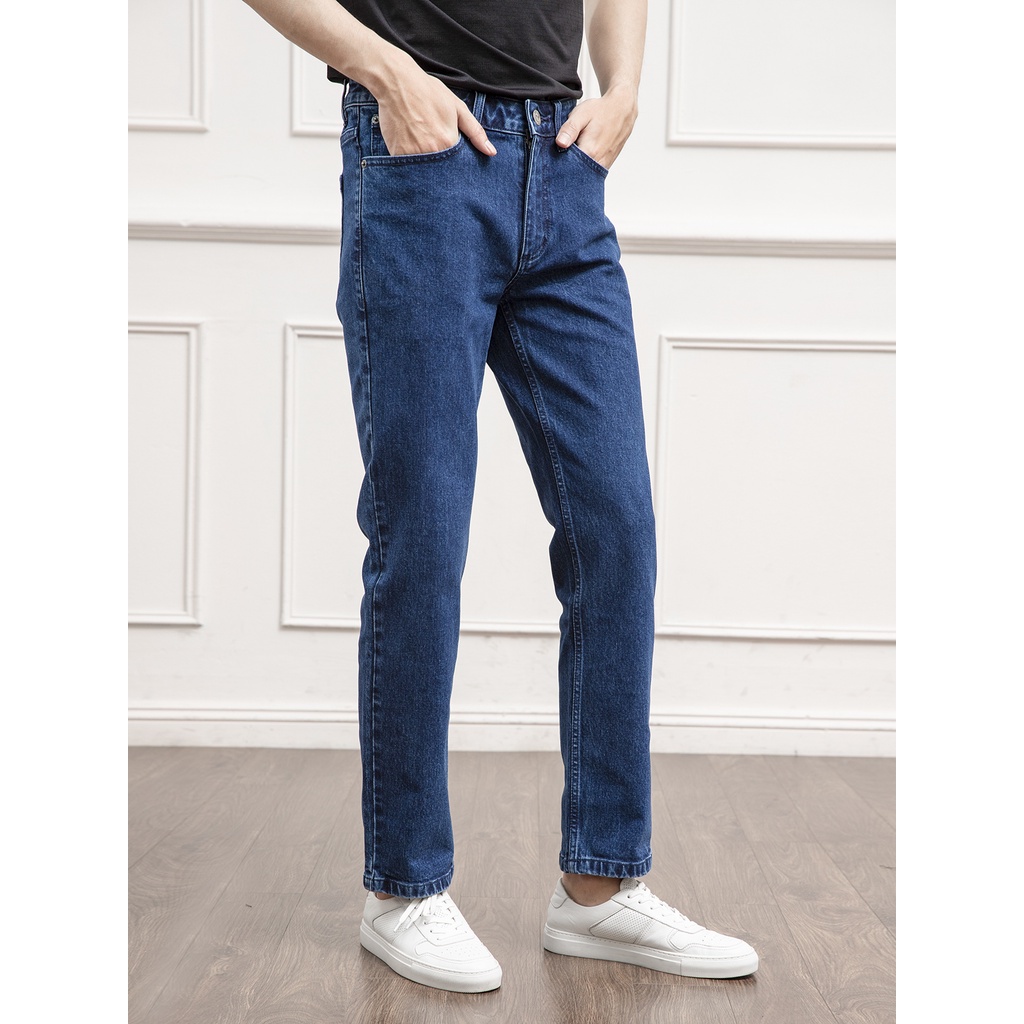 Quần Jeans ARISTINO phom Regular fit suông, mềm mại, xốp nhẹ và thoáng khí - AJN00701