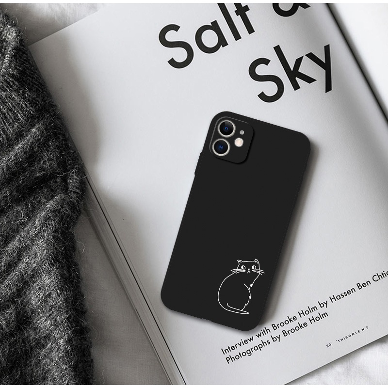 Ốp Điện Thoại Mềm In Hình Mèo Dễ Thương Cho iPhone 14 15 Pro 13 mini 11 Pro Max 6s 7 8 Plus 12 Pro Xs Max XR X SE2