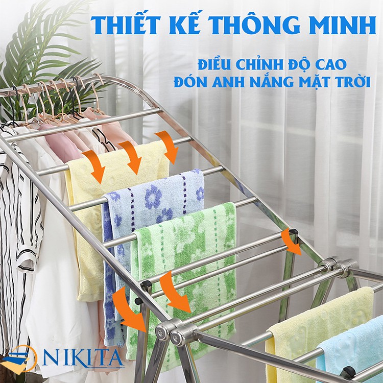 Giàn  phơi I-Nox thông minh để sàn