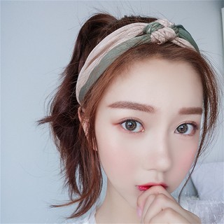 Băng Đô Nữ Vải Lụa Thắt nút XINH style HÀN QUỐC Thun Sau Co Giãn Không Kẽm Gấp Gọn Dễ Dàng