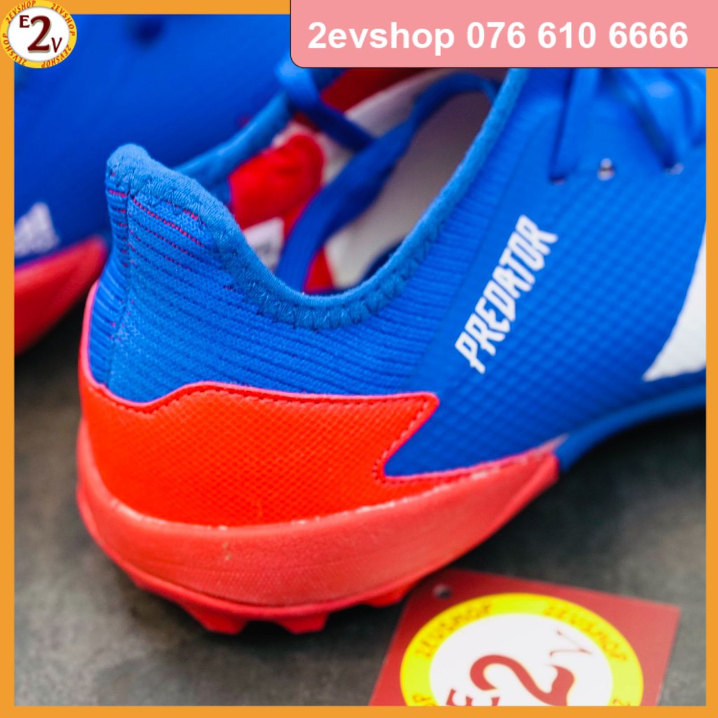 [Mẫu Mới] [ Tặng Túi/Tất] Giày Đá Bóng 𝗧𝗙 𝗔𝗱𝗶𝗱𝗮𝘀 𝗣𝗿𝗲𝗱𝗮𝘁𝗼𝗿 𝟮𝟬𝟮𝟬 Xanh Dương Đã Khâu