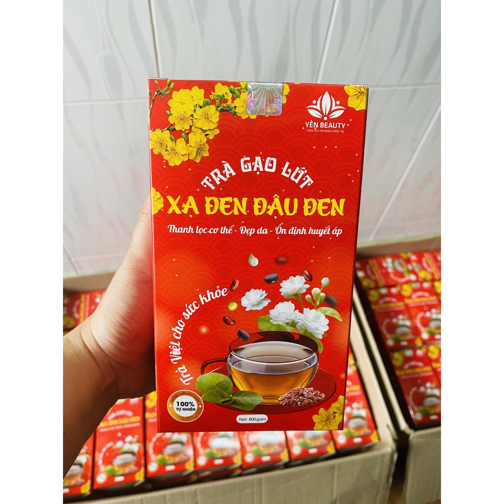 TRÀ GẠO LỨT XẠ ĐEN ĐẬU ĐEN KẾT HỢP ÒA NHÀI - MÓN QUÀ CHO GIA ĐÌNH (CHÍNH HÃNG 100%)