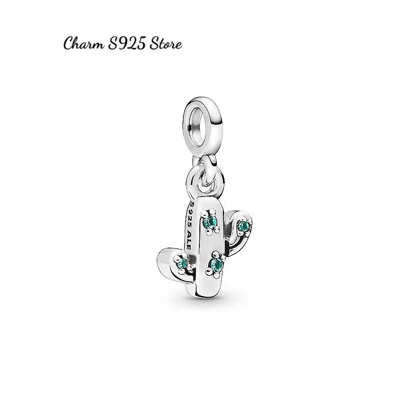 charm pan me treo cây xanh bạc s925 cao cấp