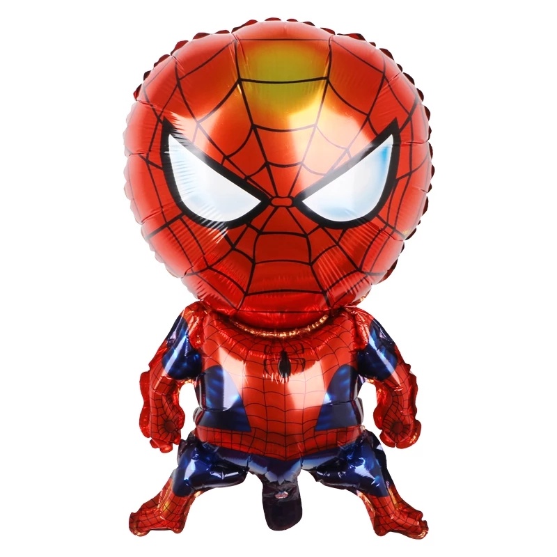 Bong Bóng Nhôm 3D Chủ Đề Marvel Spiderman Iron Man Avengers Trang Trí Tiệc Sinh Nhật Cho Bé