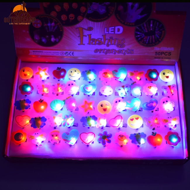 Vòng Đèn Led Nhiều Màu Sắc Kèm Pin Dành Cho Trẻ Em