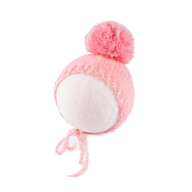 Mũ Len Beanie Dệt Kim Giữ Ấm Làm Phụ Kiện Chụp Ảnh Cho Bé Sơ Sinh