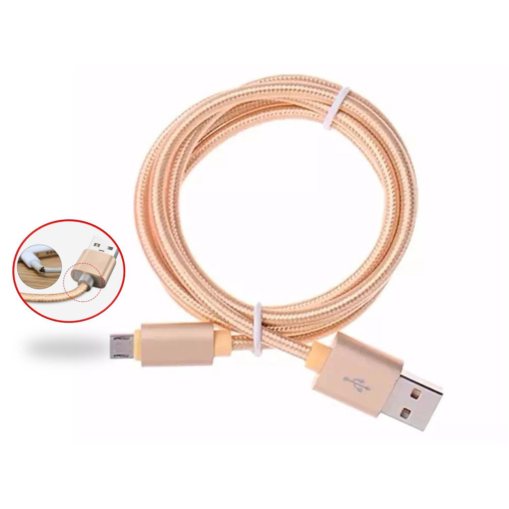 Cáp sạc bọc dù dài 3m cho điện thoại samsung, oppo, vivo, xiaomi,...