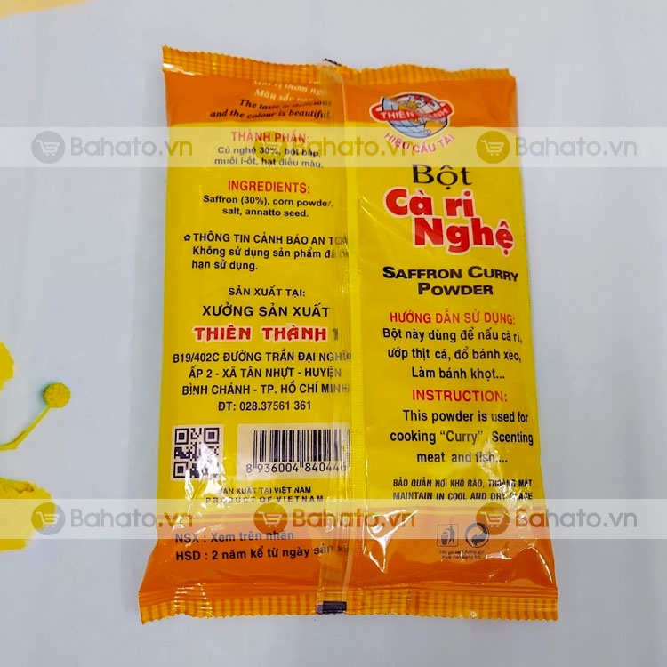 Bột cà ri nghệ Việt Nam gói 500g