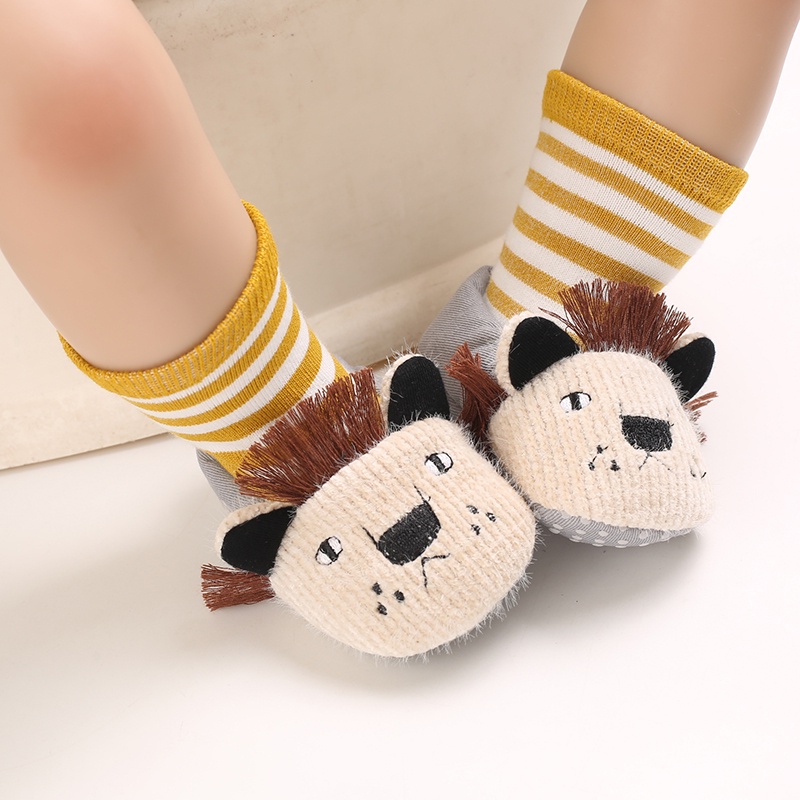 Giày Bốt Cotton Mềm Mại Thoải Mái Chống Trượt Giữ Ấm Cho Bé Trai Gái Sơ Sinh