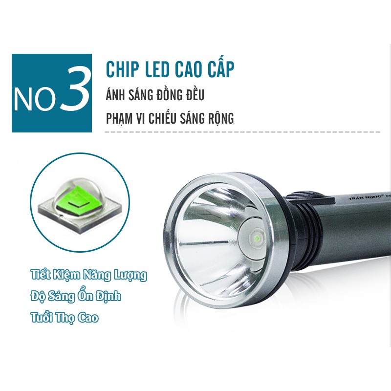 Đèn Pin Siêu Sáng Cao Cấp CKV-8340GDP