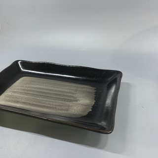 Dĩa chữ Nhật hoạ tiết Zen cho bàn ăn thêm xinh