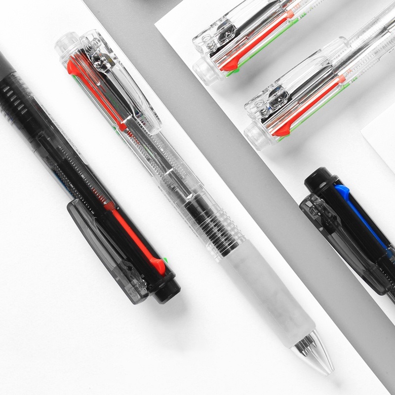 Bút Bi Nhiều Màu 4 Trong 1 Ngòi 0.7mm 4 Màu Tùy Chọn
