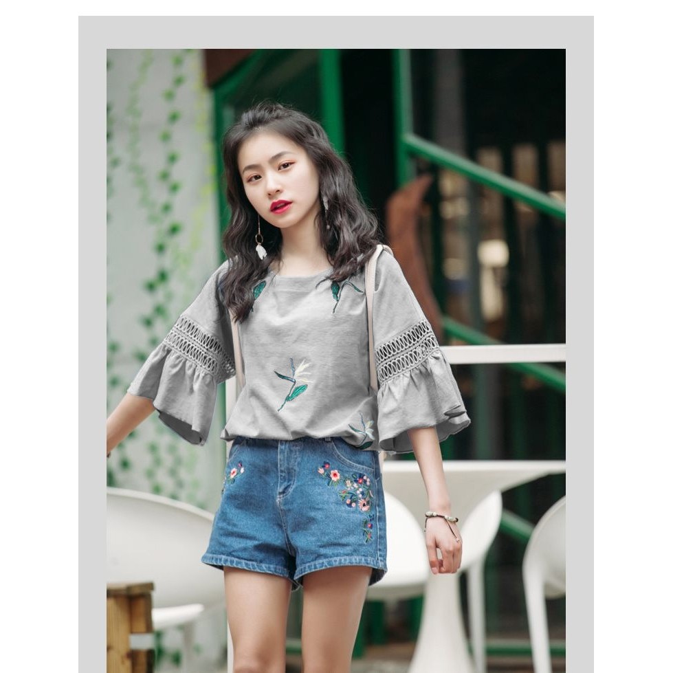 Áo thun nữ tay xòe đẹp mắt  - A10