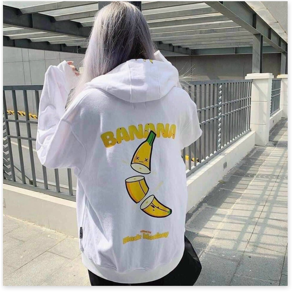 Áo hoodies dây kéo NỮ SIÊU XINH , CUTE HÌNH CHUỐI KOKO MI STORE