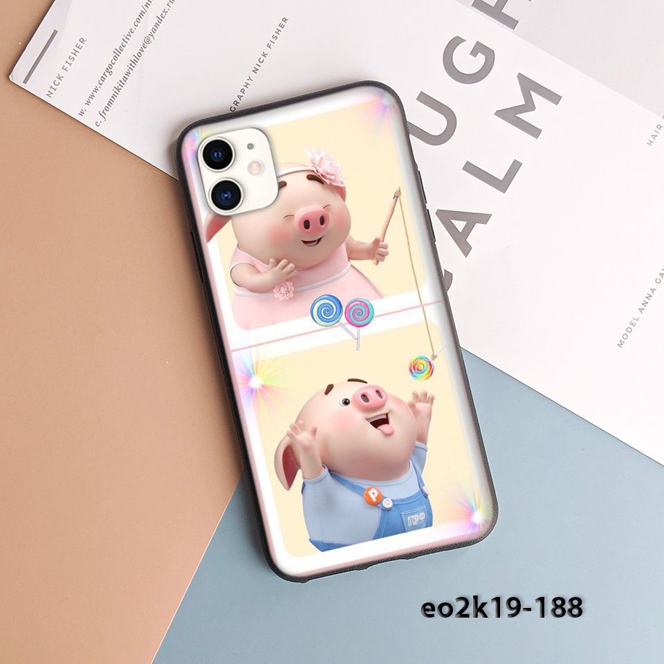 Ốp iPhone 11 in hình Heo con dễ thương x31 (Ốp dẻo chống bẩn chống sốc)