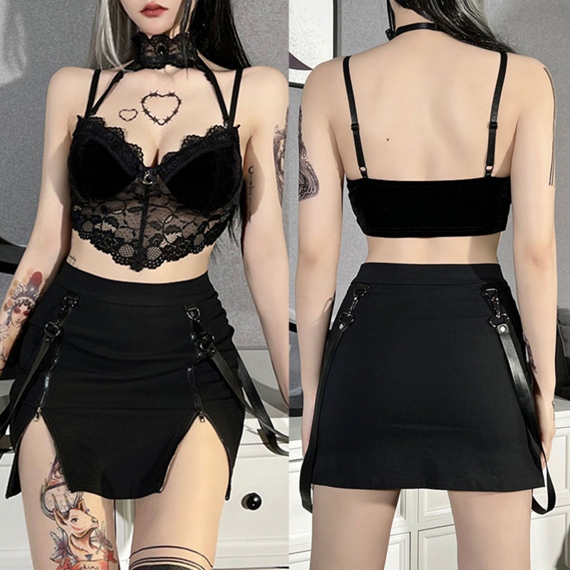 Bộ Đồ Lót Ren Liền Thân Cổ Chữ V Khoét Sâu Gợi Cảm Cho Nữ