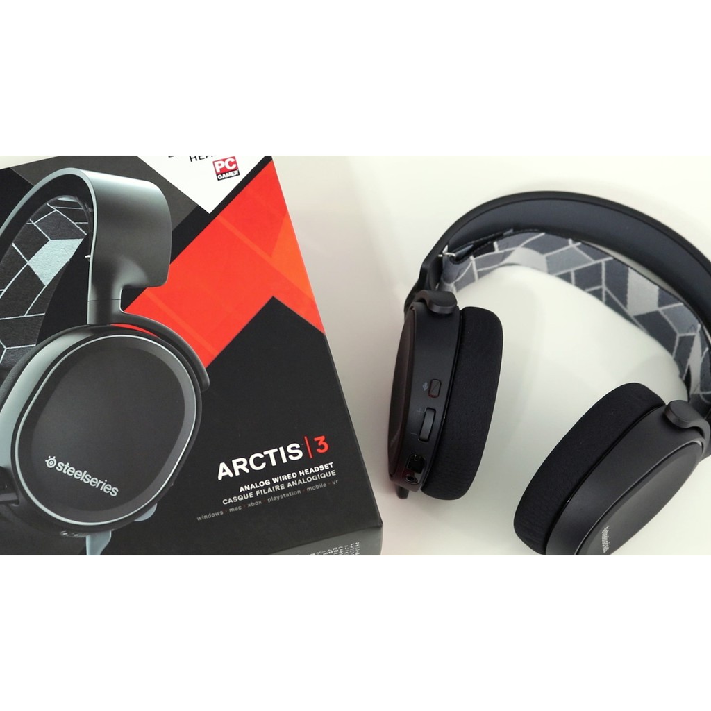 Tai nghe Gaming SteelSeries Arctis 3 Black (Chính hãng - Bảo hành 12 tháng) | BigBuy360 - bigbuy360.vn