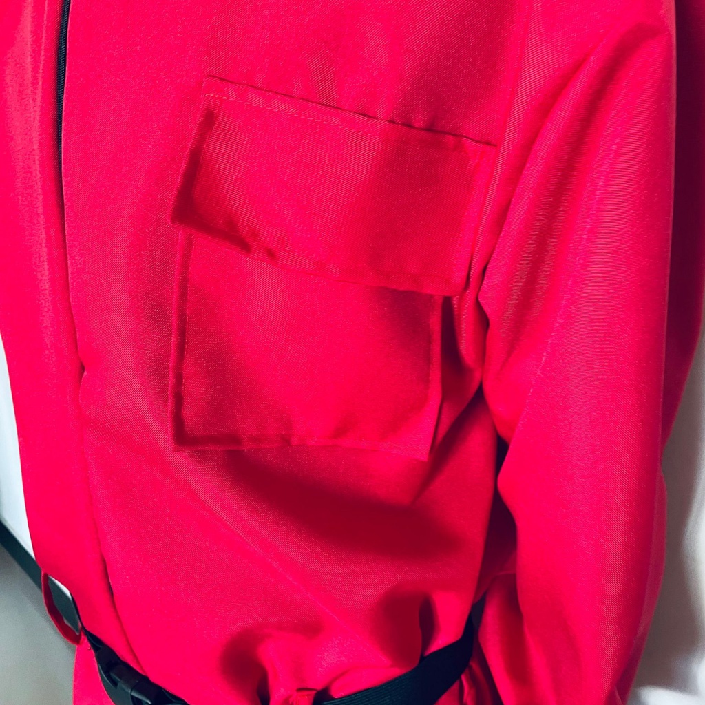 Áo liền quần tay dài có mũ trùm đầu hóa trang nhân vật phim Squid Game