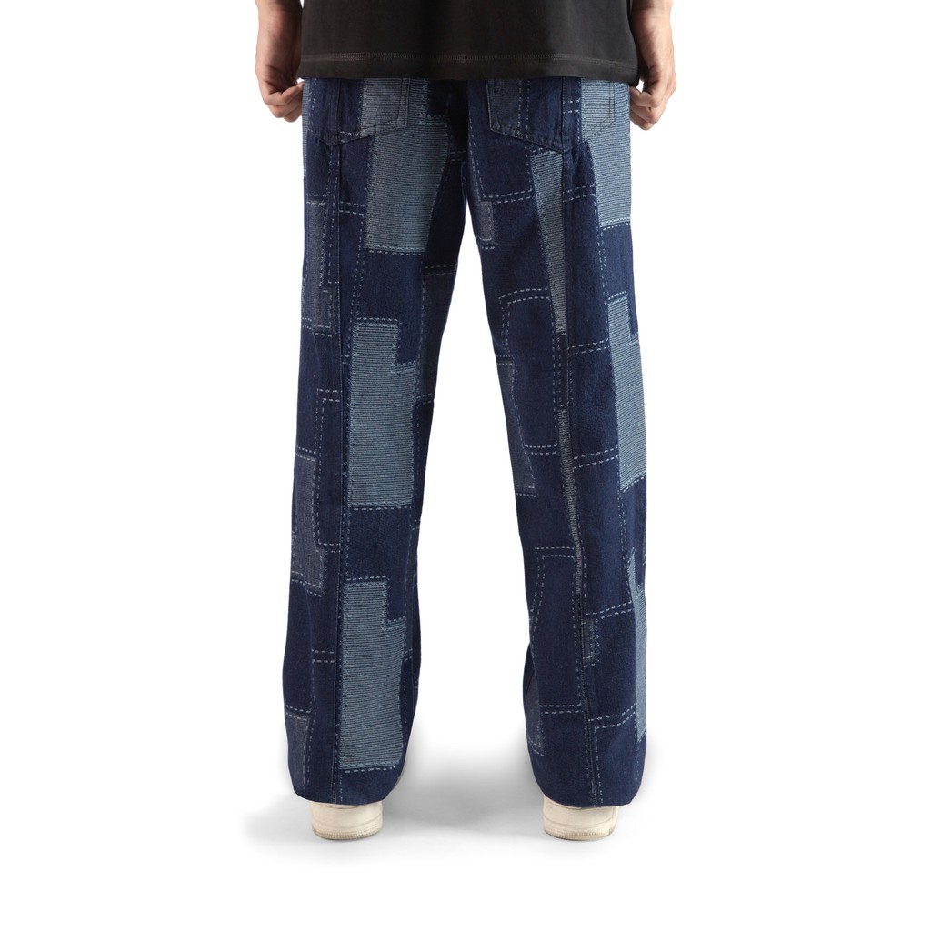 Quần denim 'GOLDIE PATTERN' ghép mảnh | BigBuy360 - bigbuy360.vn