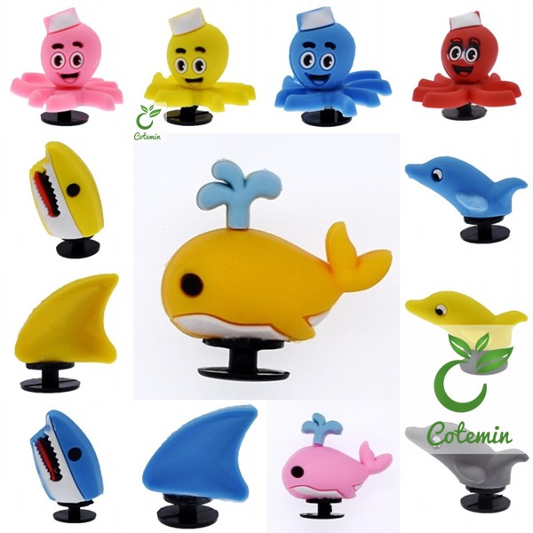 Nút cài dép Sticker Jibbitz Charm 4D cho sục bít đầu Crocs Duet Crocband Baya Bayaband | BigBuy360 - bigbuy360.vn