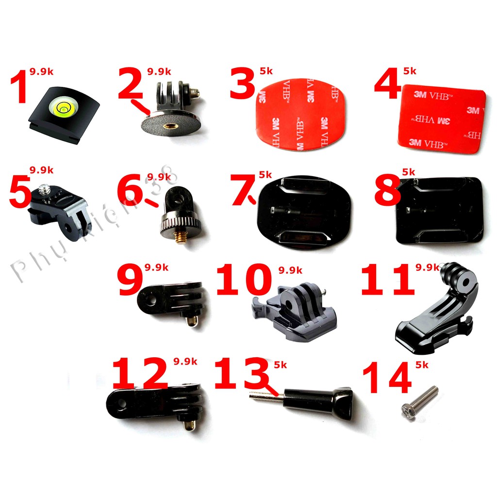 Đế gắn camera / keo 3M và cho action cam gopro, sjcam,...
