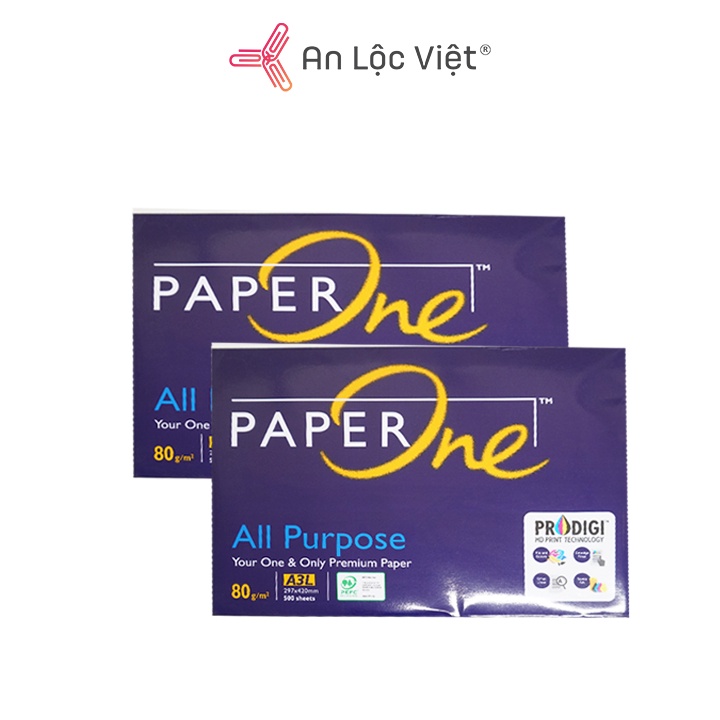 Giấy A3 PAPERONE định lượng 70 GSM – 80 GSM  500 tờ ( 1 Ram)