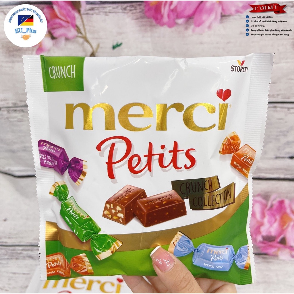 Kẹo socola merci các loại đủ vị gói 125g