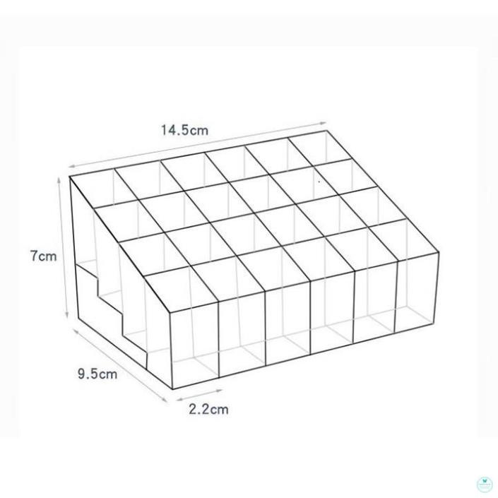 Khay son 24 ô giúp sắp xếp mỹ phẩm đồ trang điểm tiện lợi