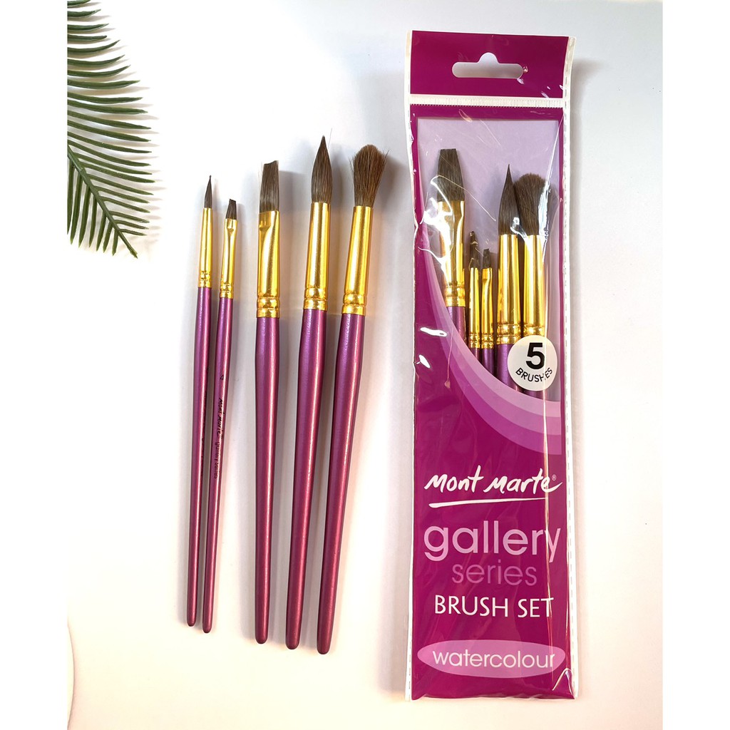 Bộ cọ vẽ Màu nước Mont Marte - Gallery series Brush Set