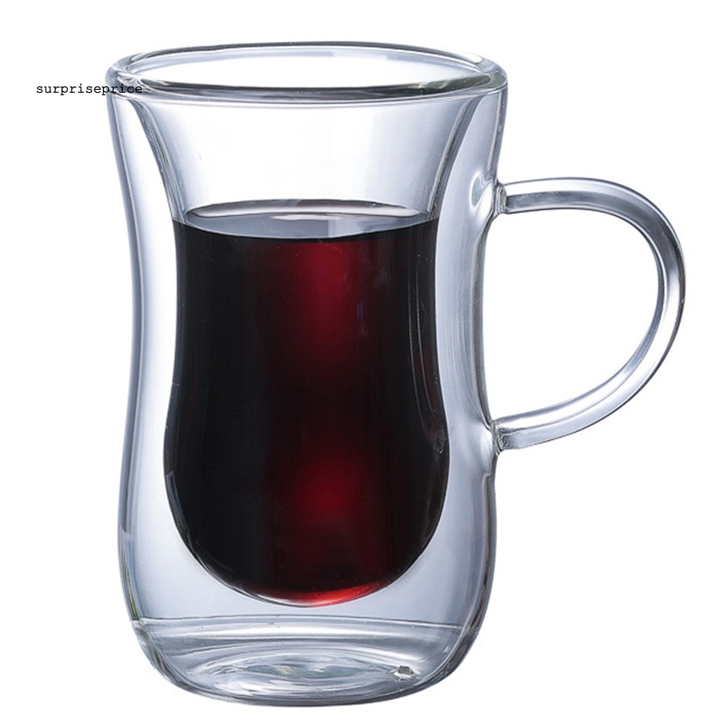 Ly Thủy Tinh 2 Lớp Cách Nhiệt 80ml Đa Năng Tiện Dụng