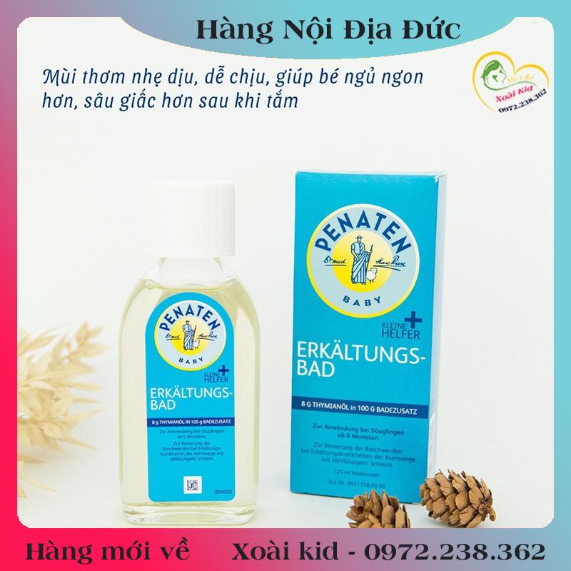 [auth] Tinh dầu tắm chống cảm Penaten 125ml - Đức [Hàng nội địa Đức, Đủ Bill] [Hot]