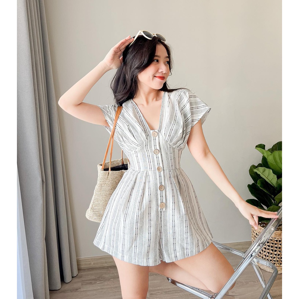 Váy Jumpuit Heran Phong Cách Hiện Đại - Váy Jumpsuit Chất Line bố Cao Cấp | BigBuy360 - bigbuy360.vn