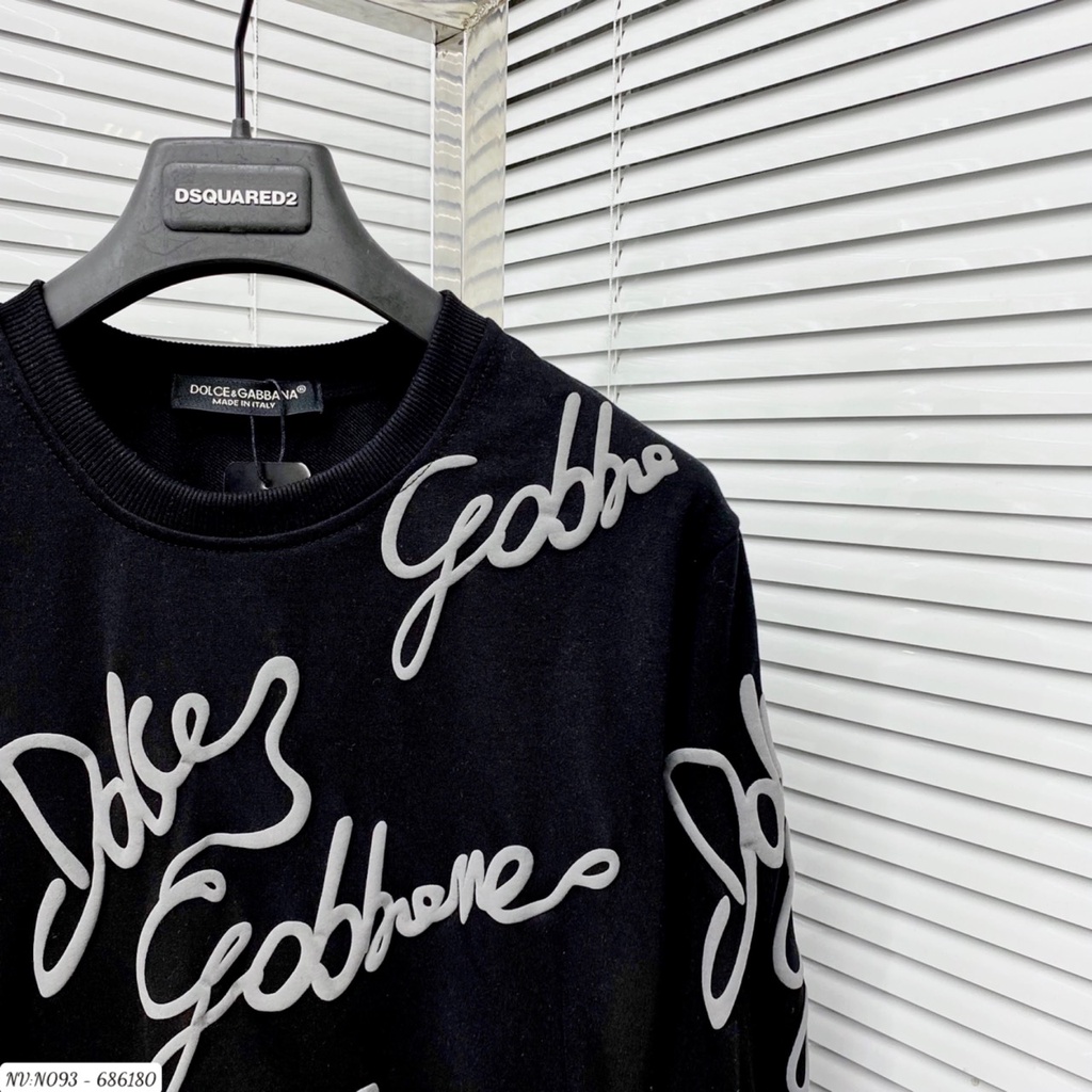 Áo Sweater Nam D&G Họa Tiết Chữ In Nổi Cao Cấp . Áo Nỉ Nam Nữ D&G Chất Nỉ Da Cá Mềm Mịn - MINH TÂY STORE